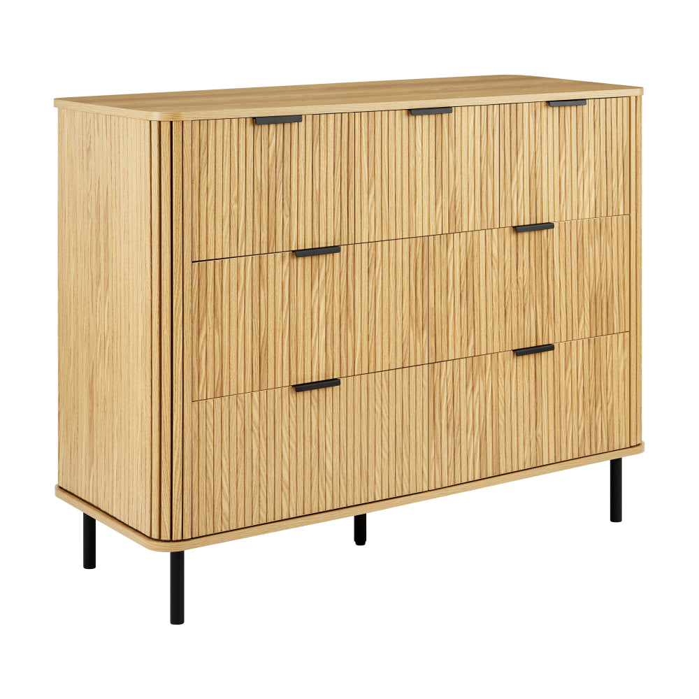Galene Dresser Lowboy Chest Of 7-Drawers Storage Cabinet Slat Oak Drawers Fast shipping On sale