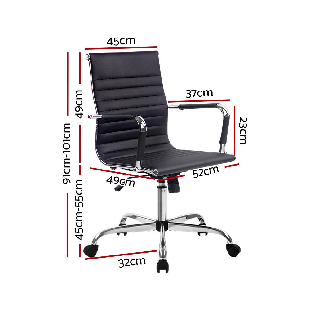 Gaming Office Chair Computer Desk Chairs Home Work Study Black Mid Back Fast shipping On sale