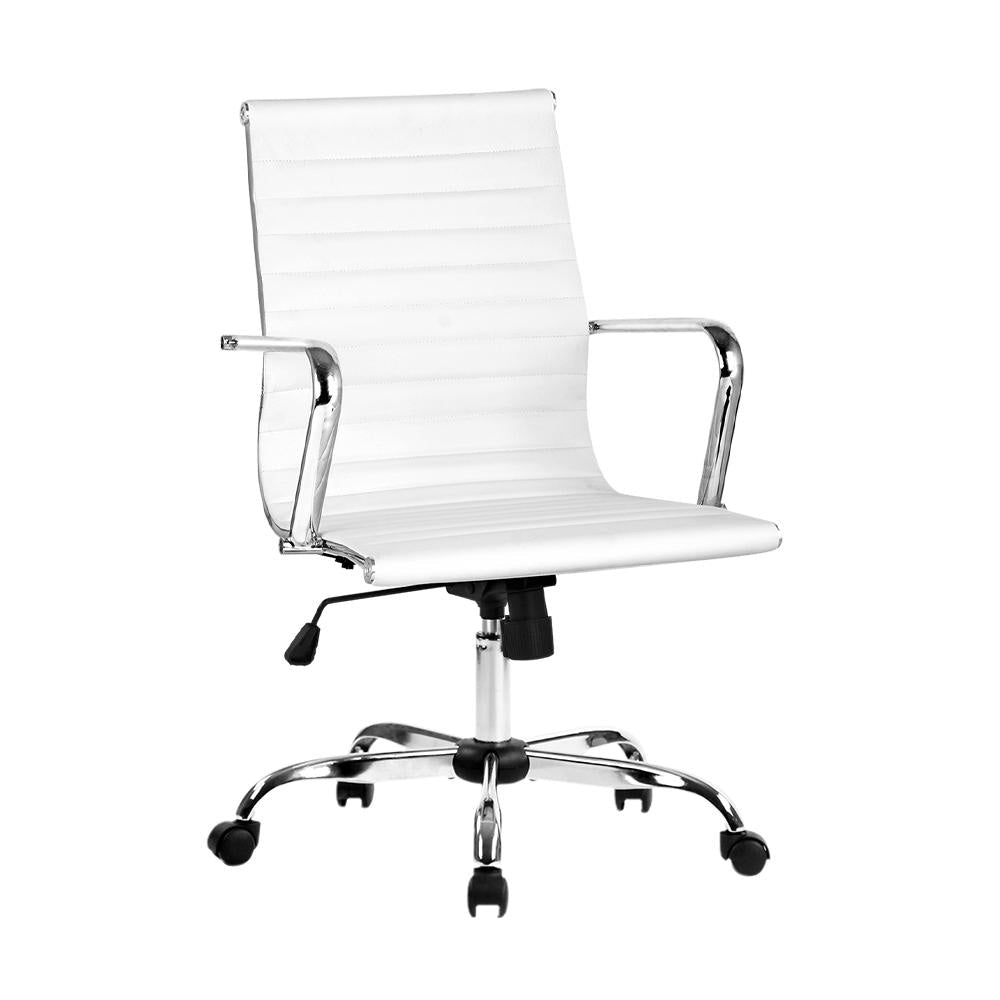 Gaming Office Chair Computer Desk Chairs Home Work Study White Mid Back Fast shipping On sale