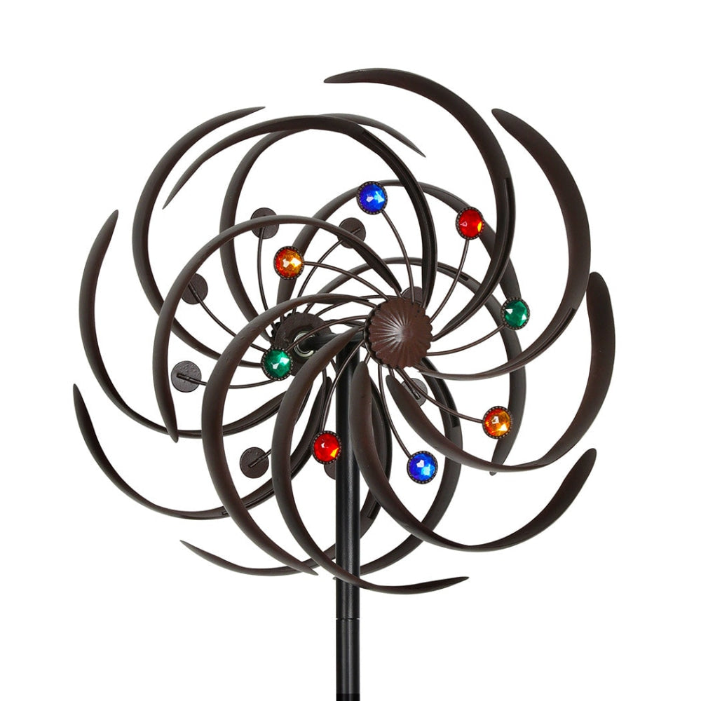 Garden Windmill Wind Mill Spinner Metal Ornaments Outdoor Decor Ornamental 182cm Fast shipping On sale