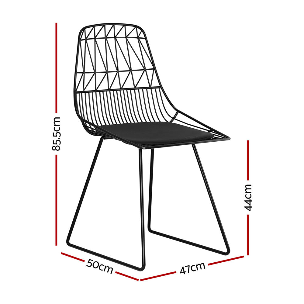 Gardeon 2PC Outdoor Dining Chairs Steel Lounge Chair Patio Garden Furniture Sets Fast shipping On sale