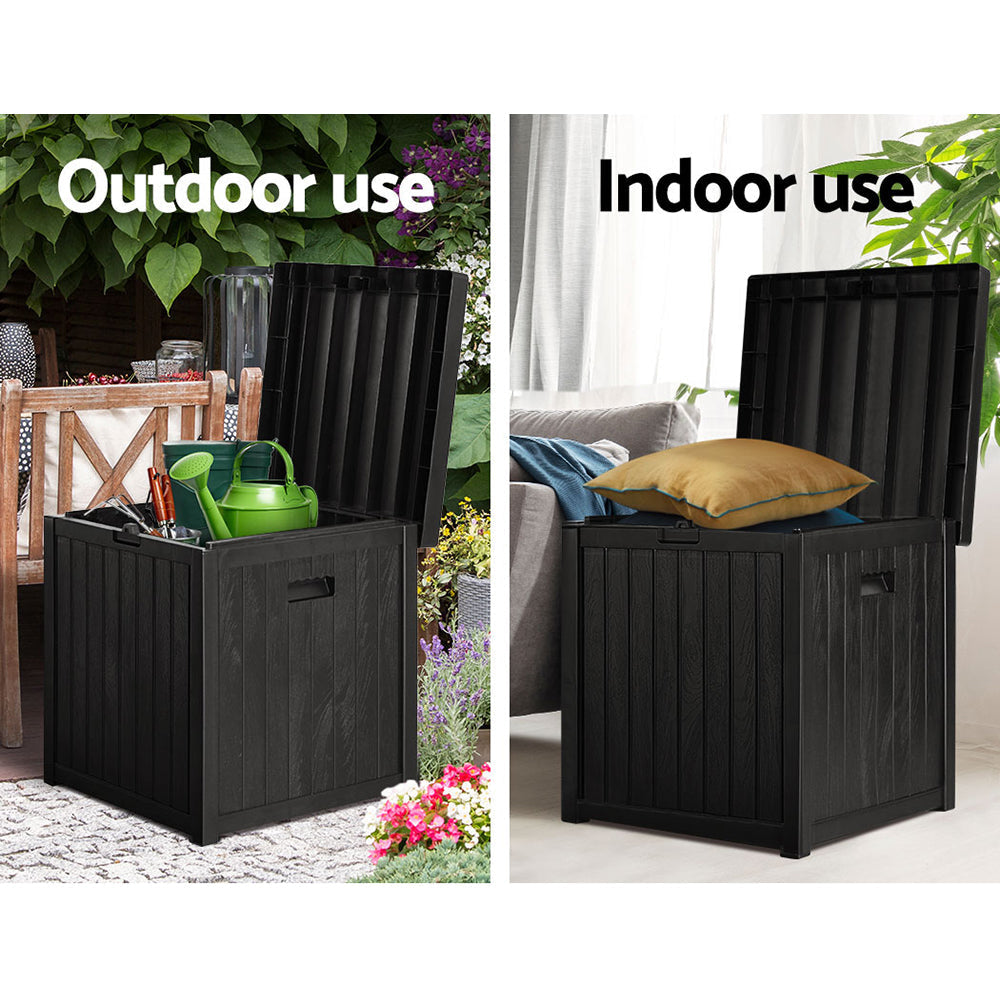 Gardeon Outdoor Storage Box 195L Bench Seat Garden Deck Toy Tool Sheds Furniture Fast shipping On sale