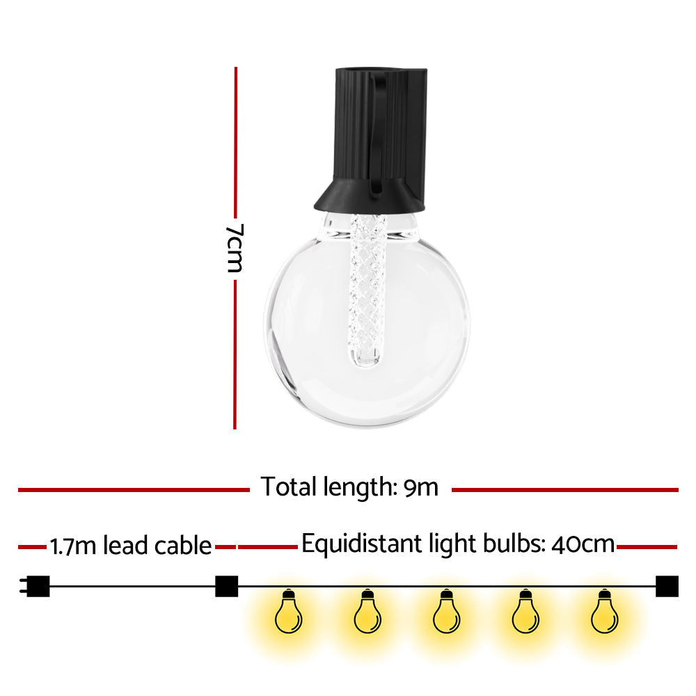Gardeon Smart Festoon Lights Outdoor Waterproof RGB LED String Light WiFi APP Fast shipping On sale