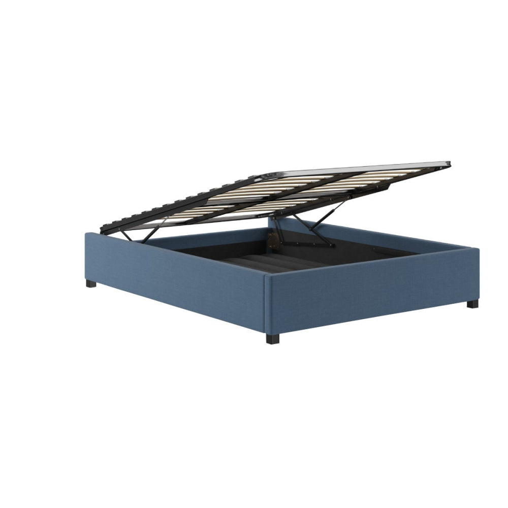 Gaslift Bed Frame Atlantic Blue Queen Fast shipping On sale