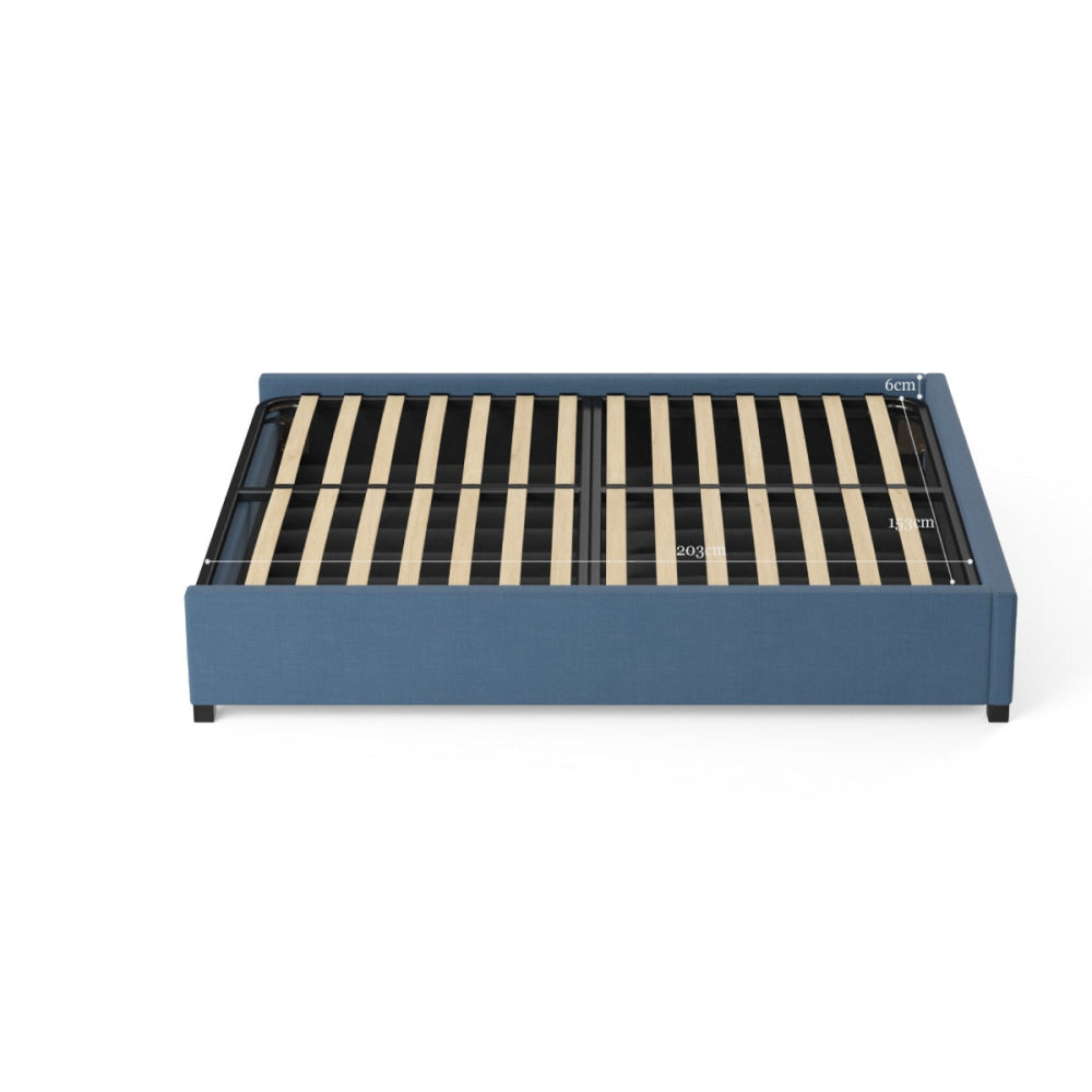 Gaslift Bed Frame Atlantic Blue Queen Fast shipping On sale