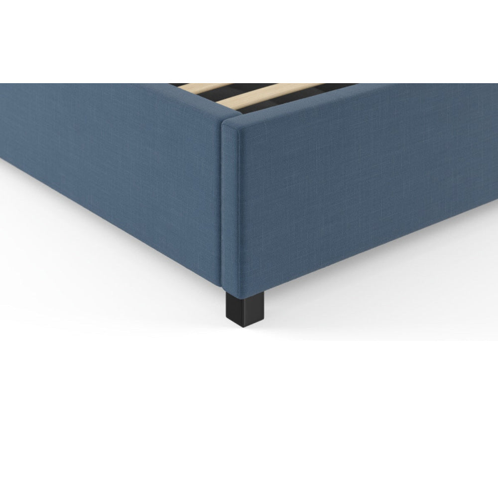 Gaslift Bed Frame Atlantic Blue Queen Fast shipping On sale