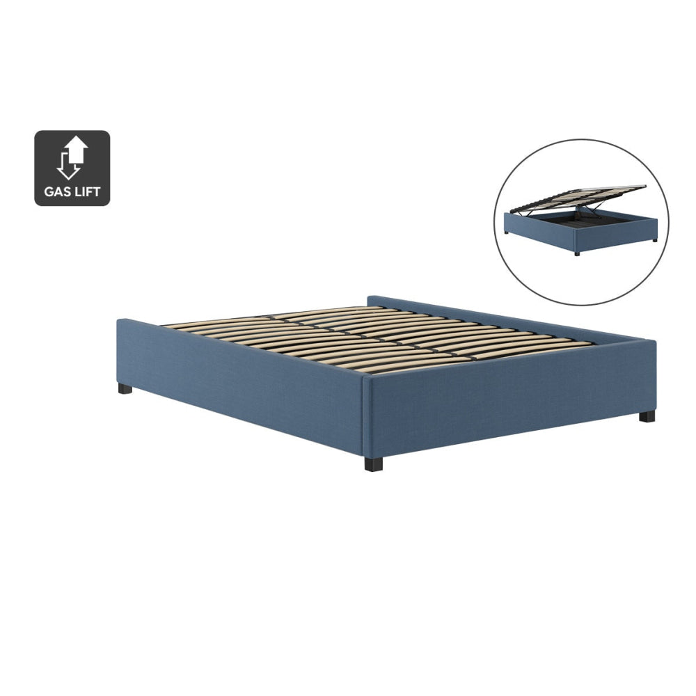 Gaslift Bed Frame Atlantic Blue Queen Fast shipping On sale