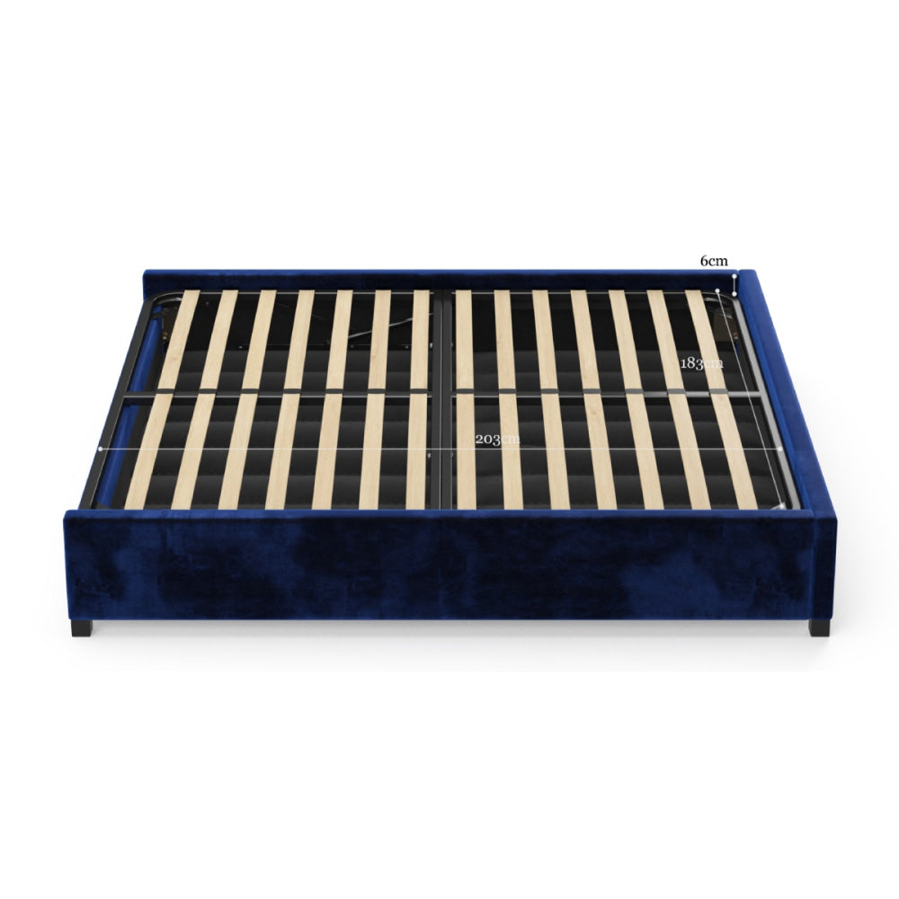 Gaslift Bed Frame Bayou Blue Fast shipping On sale