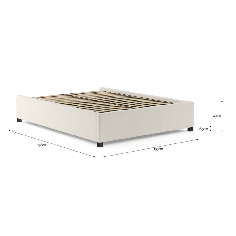 Gaslift Bed Frame Classic Cream Single Fast shipping On sale