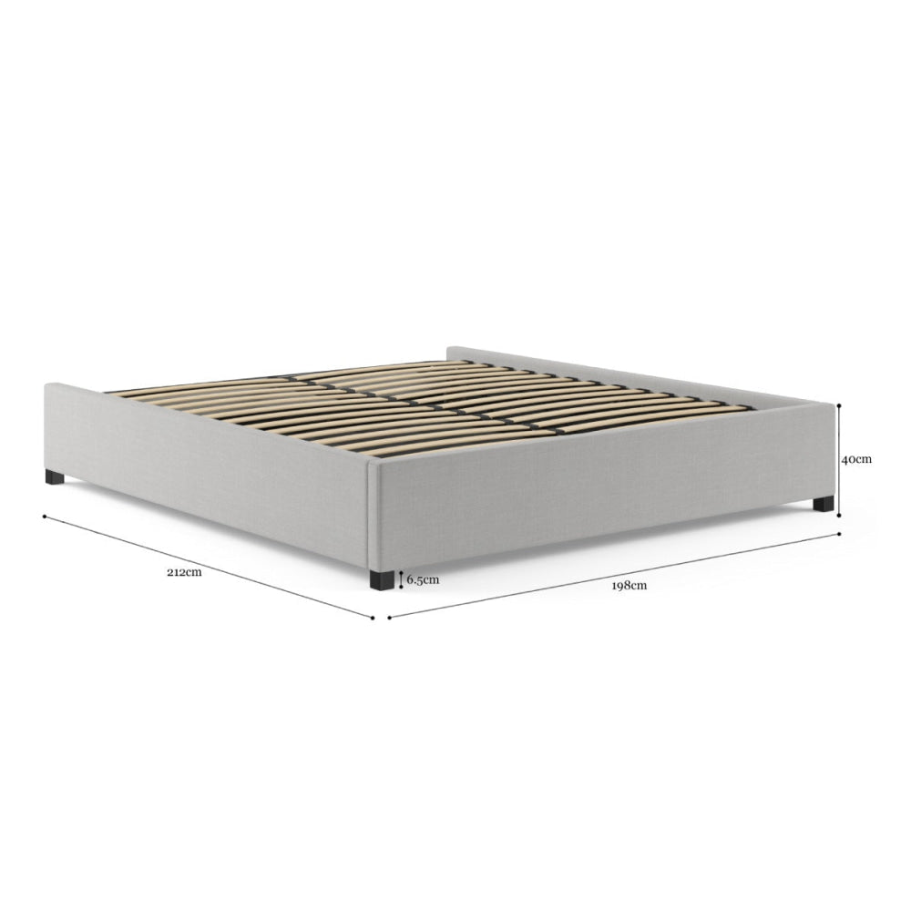 Gaslift Bed Frame Cloud Grey Fast shipping On sale