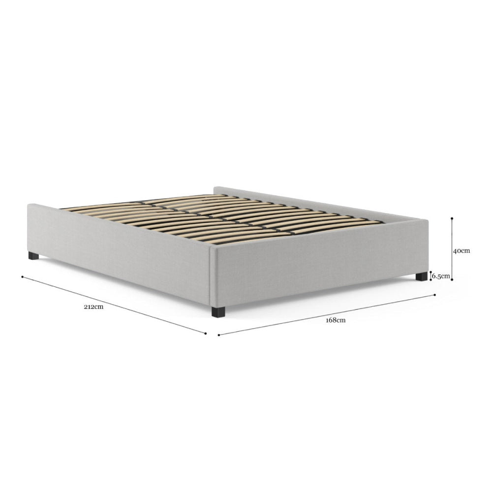 Gaslift Bed Frame Cloud Grey Fast shipping On sale