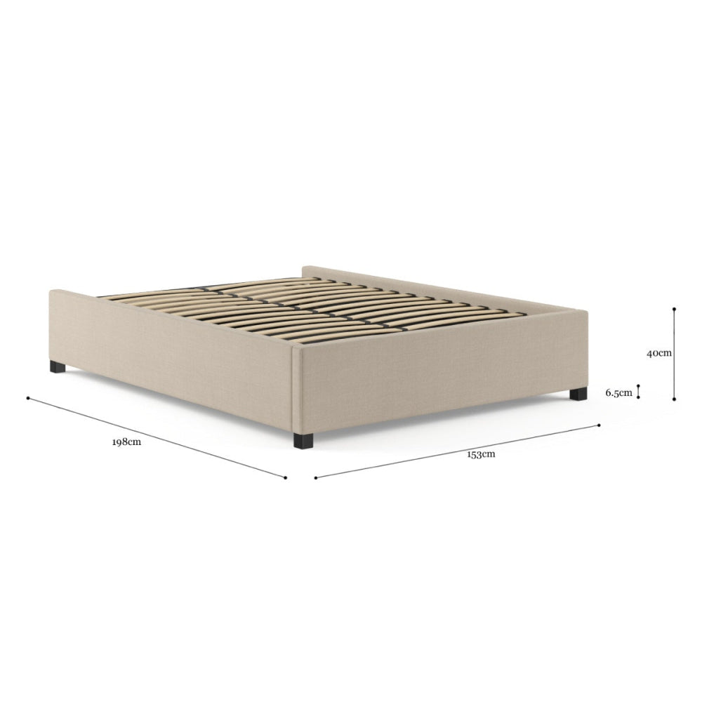 Gaslift Bed Frame French Beige King Fast shipping On sale