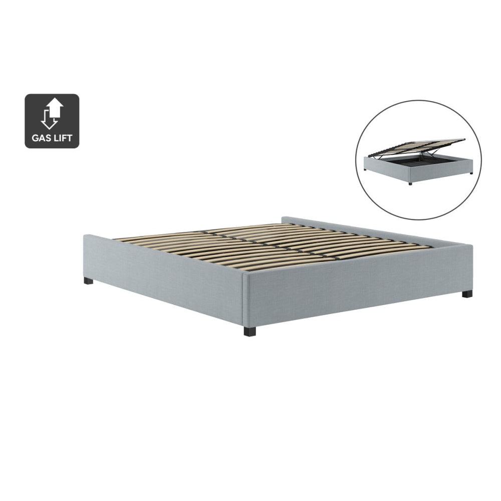 Gaslift Bed Frame Heron Grey King Fast shipping On sale