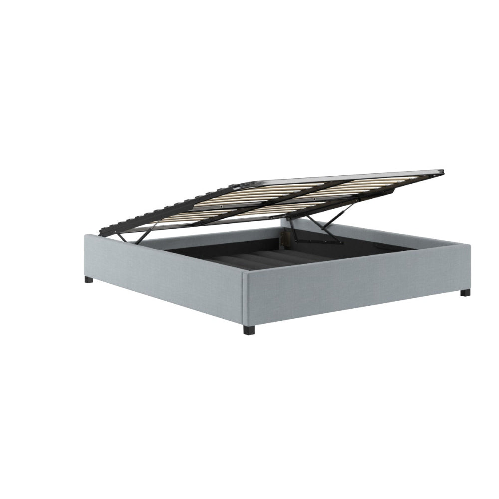 Gaslift Bed Frame Heron Grey King Fast shipping On sale