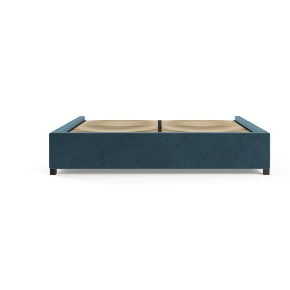 Gaslift Bed Frame Peacock Teal King Fast shipping On sale