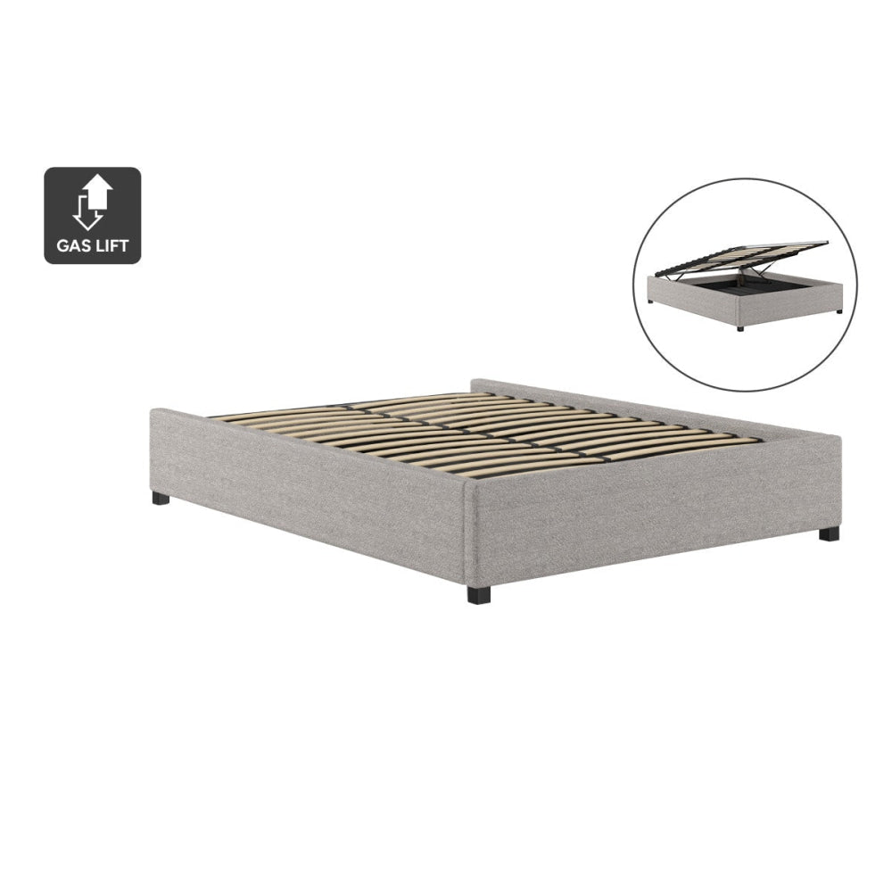 Gaslift Bed Frame Pebbled Sand Queen Fast shipping On sale