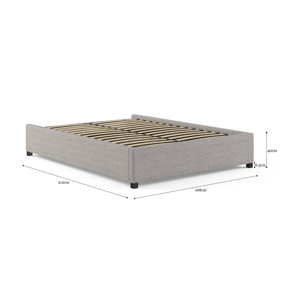 Gaslift Bed Frame Pebbled Sand Queen Fast shipping On sale