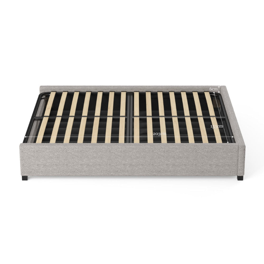 Gaslift Bed Frame Pebbled Sand Queen Fast shipping On sale