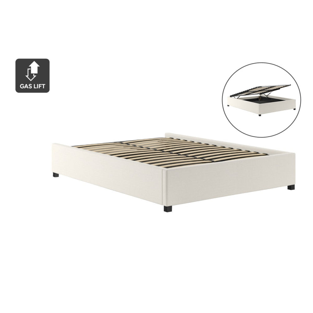 Gaslift Bed Frame White Fast shipping On sale