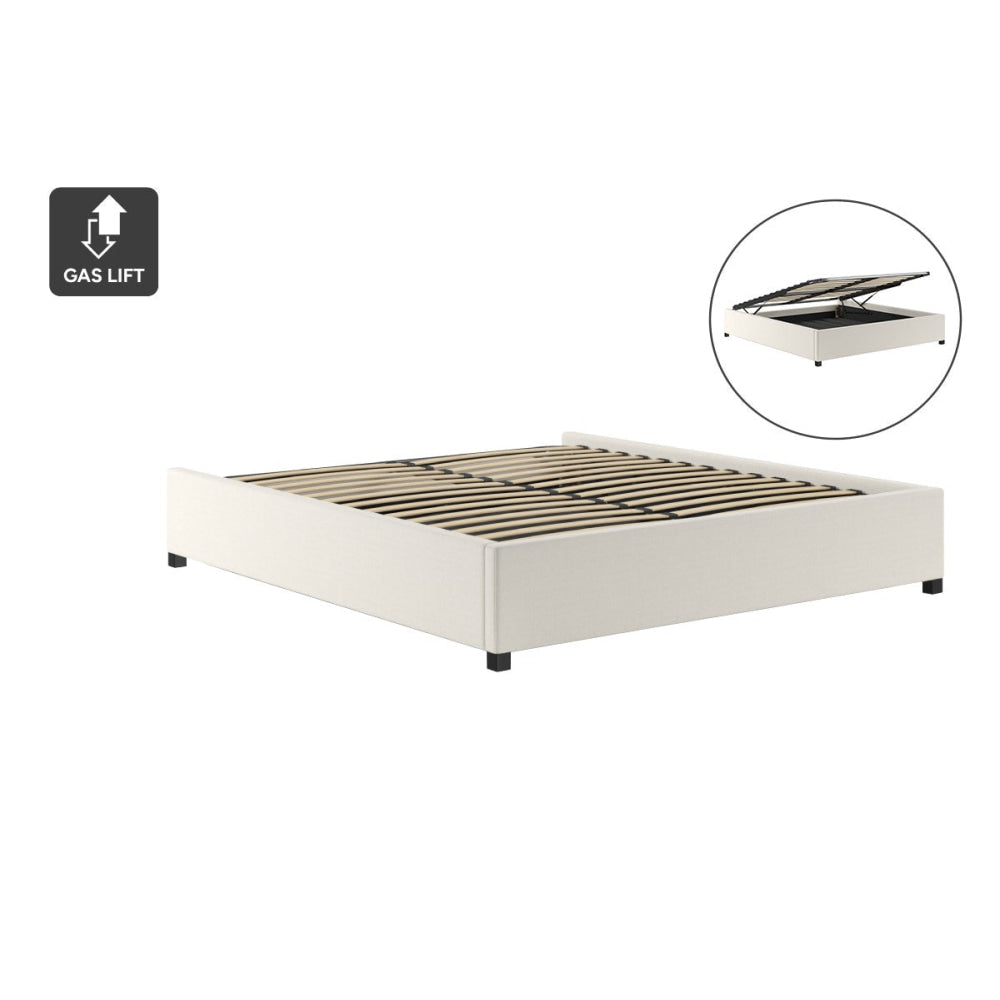 Gaslift Bed Frame White Fast shipping On sale