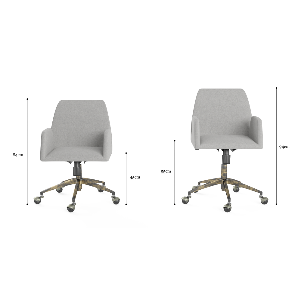 Ginny Fabric Office Computer Working Task Chair Fast shipping On sale