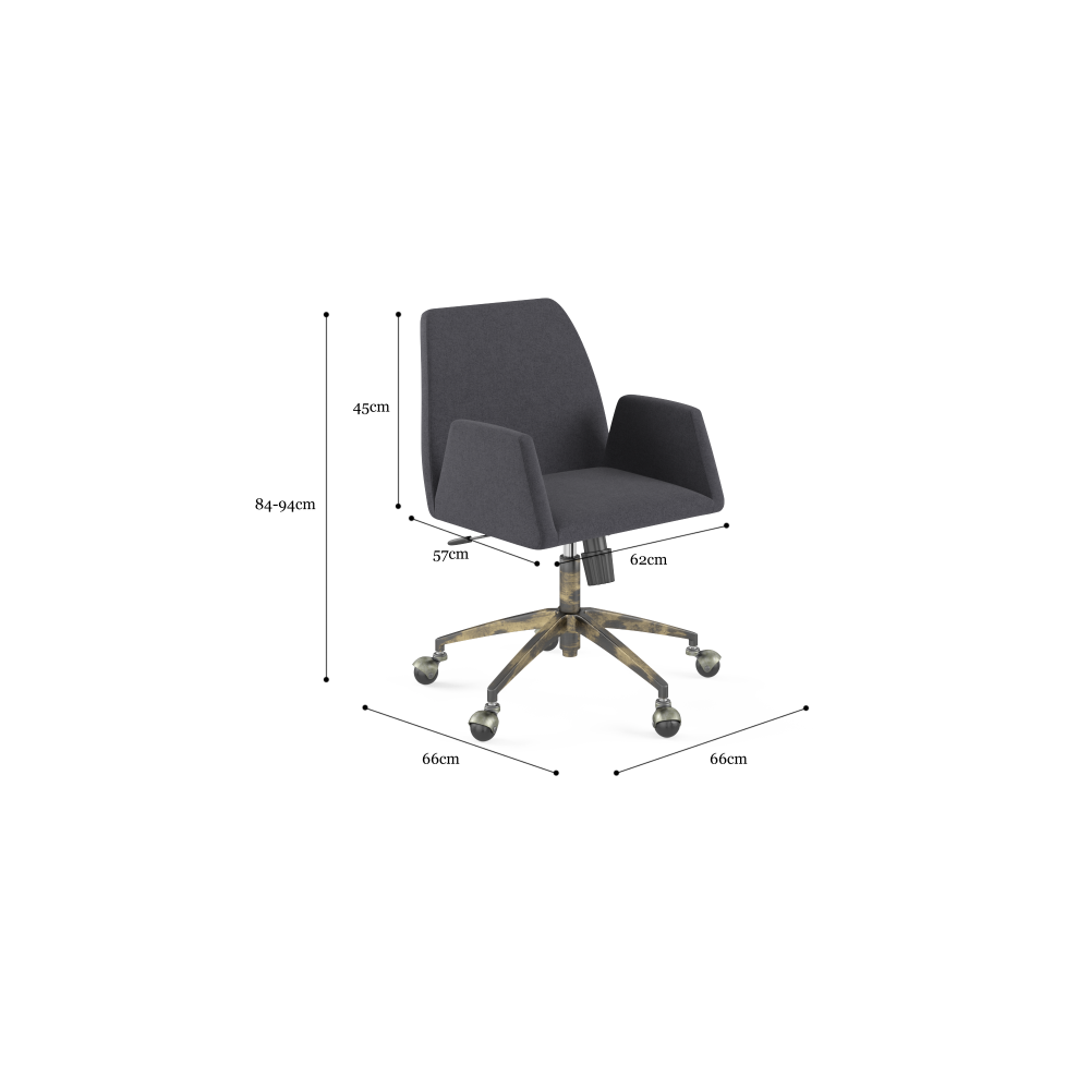 Ginny Fabric Office Computer Working Task Chair Fast shipping On sale