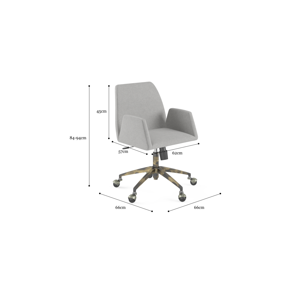 Ginny Fabric Office Computer Working Task Chair Fast shipping On sale