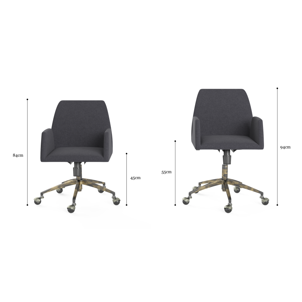 Ginny Fabric Office Computer Working Task Chair Fast shipping On sale