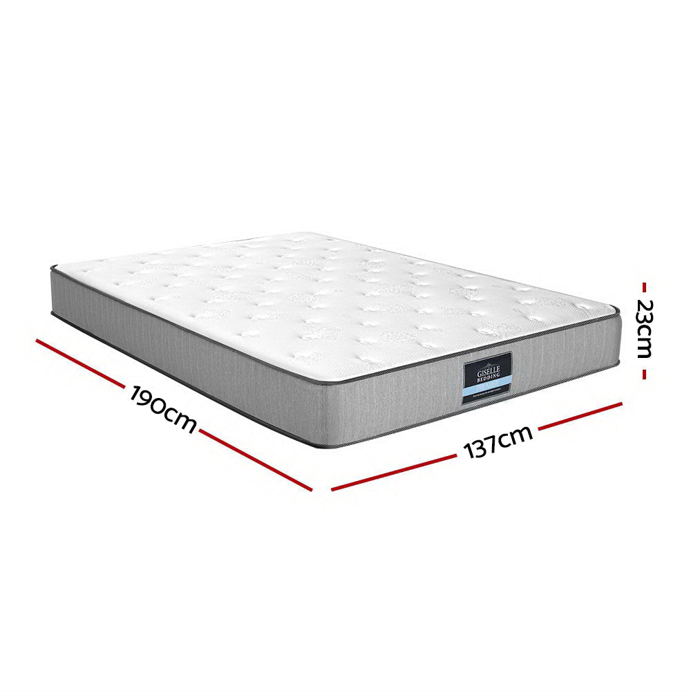Giselle Bedding Mattress Extra Firm Double Pocket Spring Foam Super 23cm Fast shipping On sale
