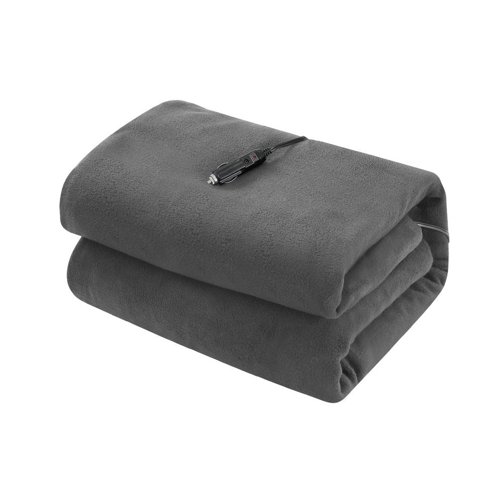 Giselle Electric Heated Blanket Car Throw Rug Grey Fast shipping On sale