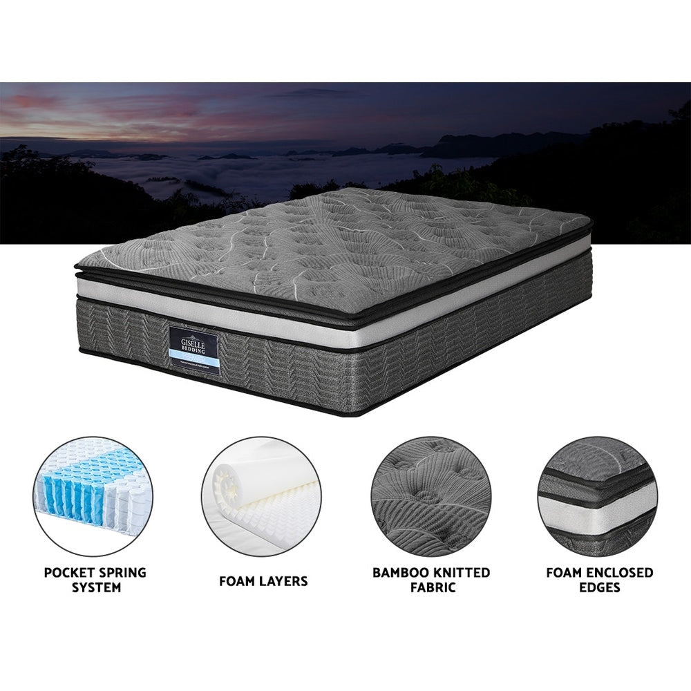 Giselle Mattress Pocket Mini Spring Mattresses Medium Firm 9 - Zone Bed Double Fast shipping On sale