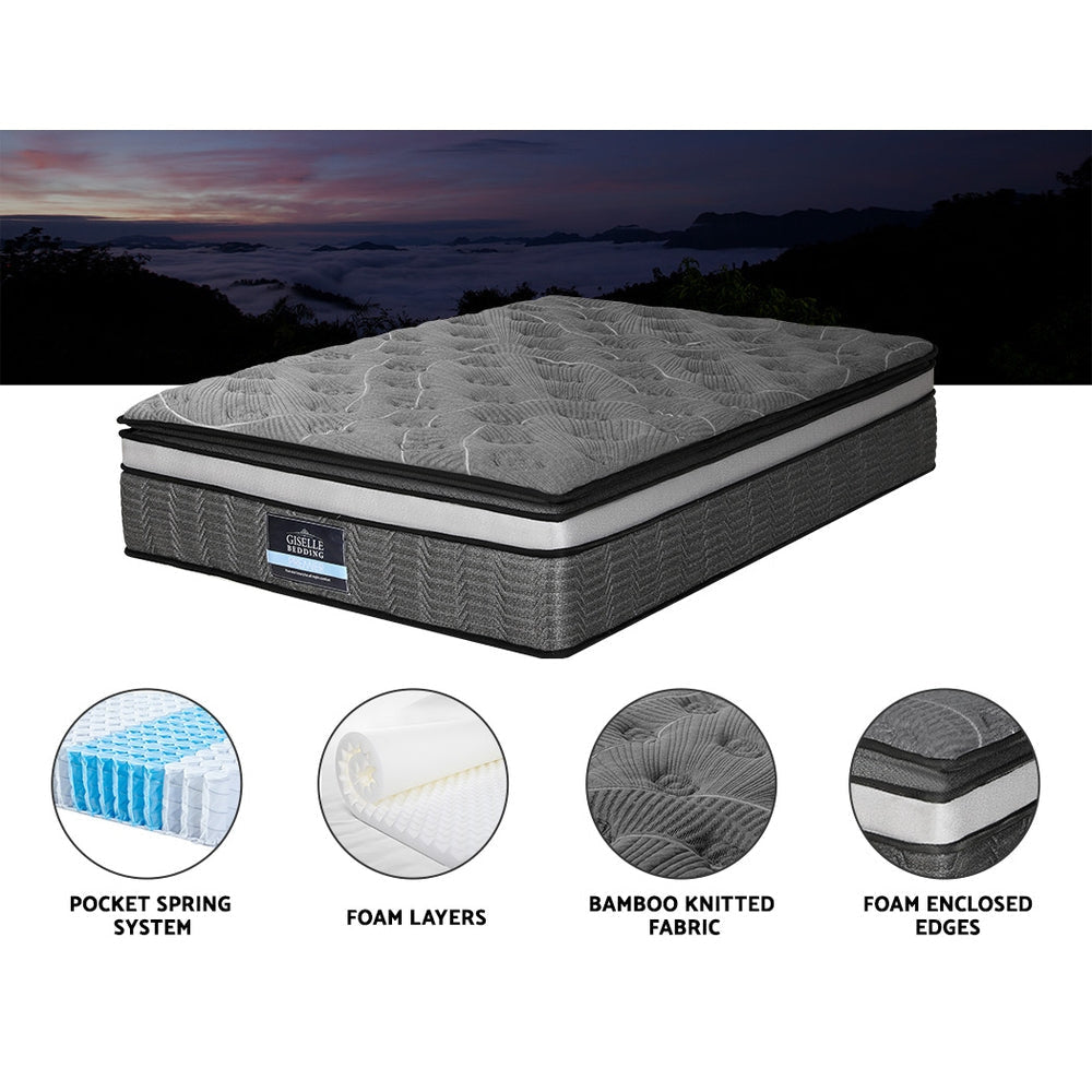 Giselle Mattress Pocket Mini Spring Mattresses Medium Firm 9-Zone Bed King Fast shipping On sale