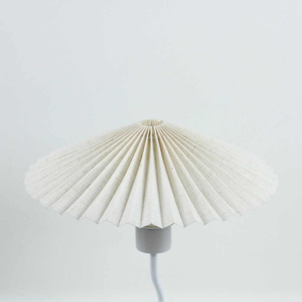 Glow Life Pleated Fabric Umbrella Shade Elegant Table Lamp Light - White Color Fast shipping On sale