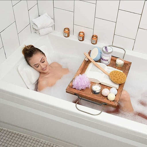 Gominimo Bathroom Bathtub Spa Pillow Wash and Dry - White Accessories Fast shipping On sale