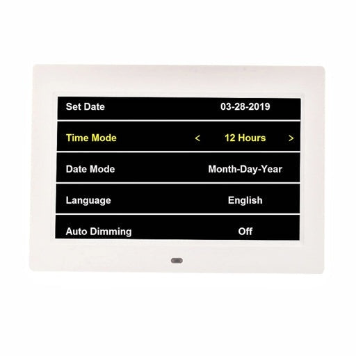 Gominimo Calendar Alarm Clock with LCD Screen - White Decor Fast shipping On sale