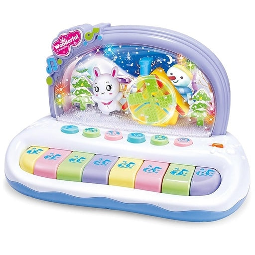 Gominimo Kids Toy Musical Snowflake Electronic Piano Keyboard White Toys Fast shipping On sale