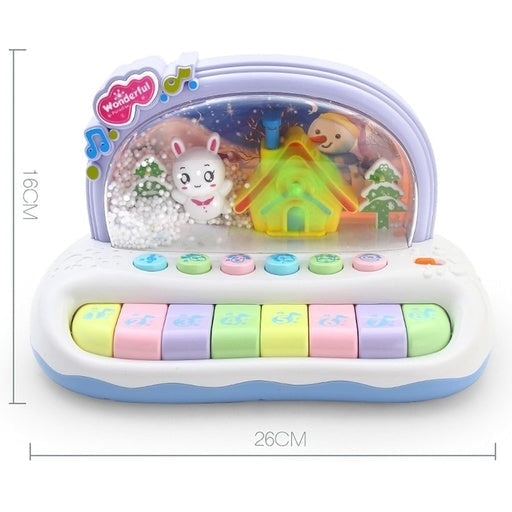 Gominimo Kids Toy Musical Snowflake Electronic Piano Keyboard White Toys Fast shipping On sale