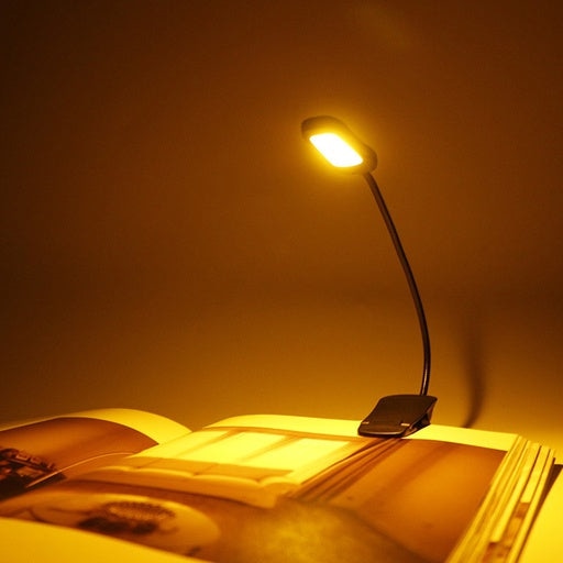 Gominimo LED Clip Book Light 9 - Black Table Lamp Fast shipping On sale