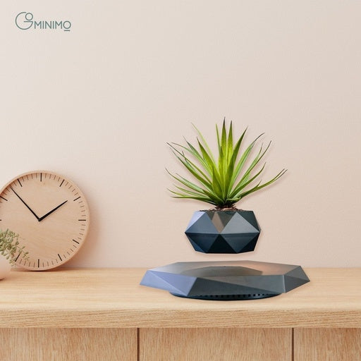 Gominimo Magnetic Levitating Plant Black Pot Desk Decor Fast shipping On sale