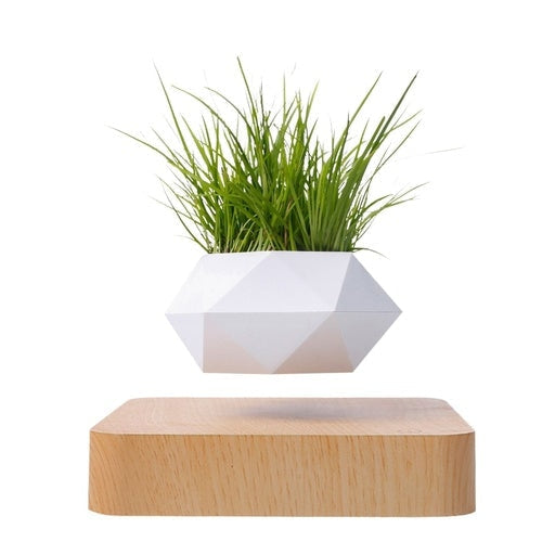 Gominimo Magnetic Levitating Plant White Pot Desk Decor Fast shipping On sale