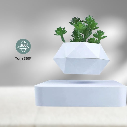 Gominimo Magnetic Levitating Plant Pot White Desk Decor Fast shipping On sale