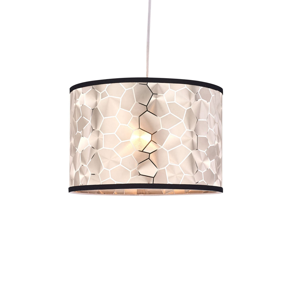 Gracen Moden Elegant PVC Shade Hanging Pendant Light Lamp Black/Trim Gold Fast shipping On sale