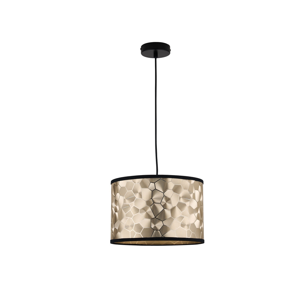 Gracen Moden Elegant PVC Shade Hanging Pendant Light Lamp Black/Trim Gold Fast shipping On sale