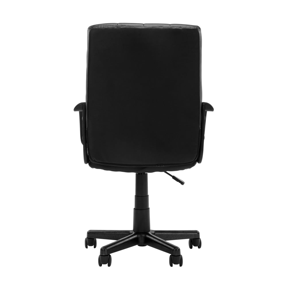 Grayson Modern PU Leather Computer Desk Task Office Chair Arms Rest Black Fast shipping On sale