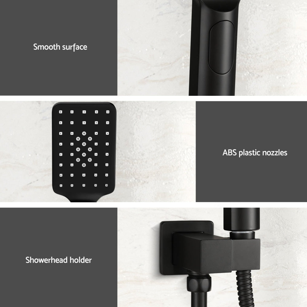 Handheld Shower Head Holder 3.1’’ High Pressure Black Tap & Fast shipping On sale
