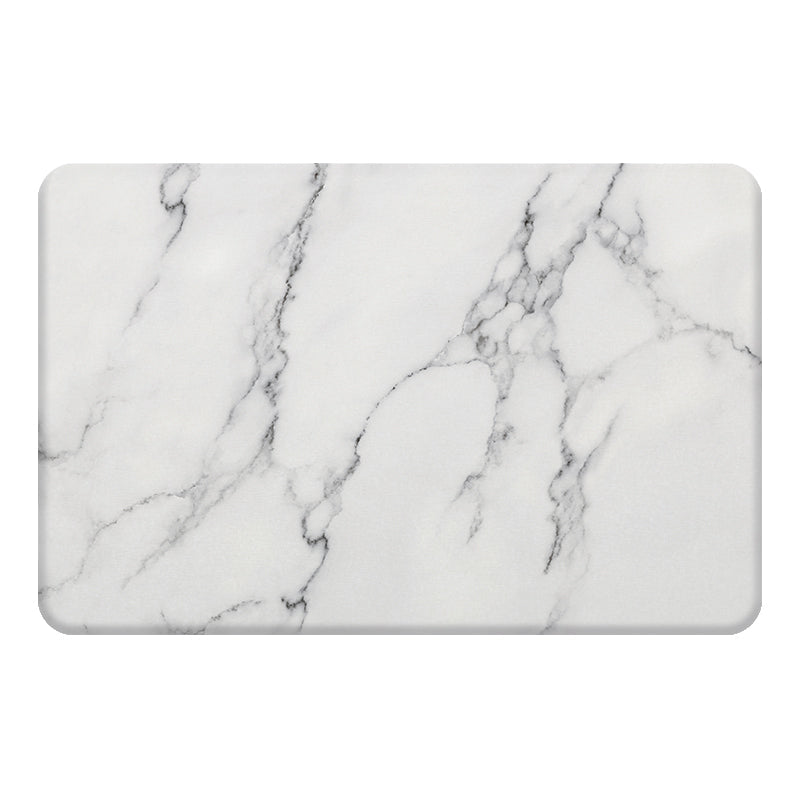 Hard Diatomite Bath Mat (Marble Print) 60x39CM Quick Absorption Anti-Bacterial - Off White Bathroom Accessories Fast shipping On sale