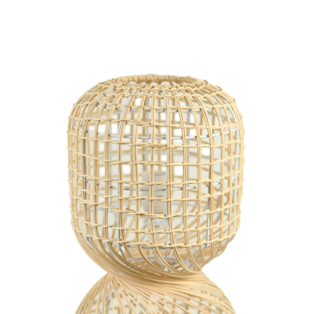 Harlyn Rattan Floor Light Lamp Natural Large Fast shipping On sale