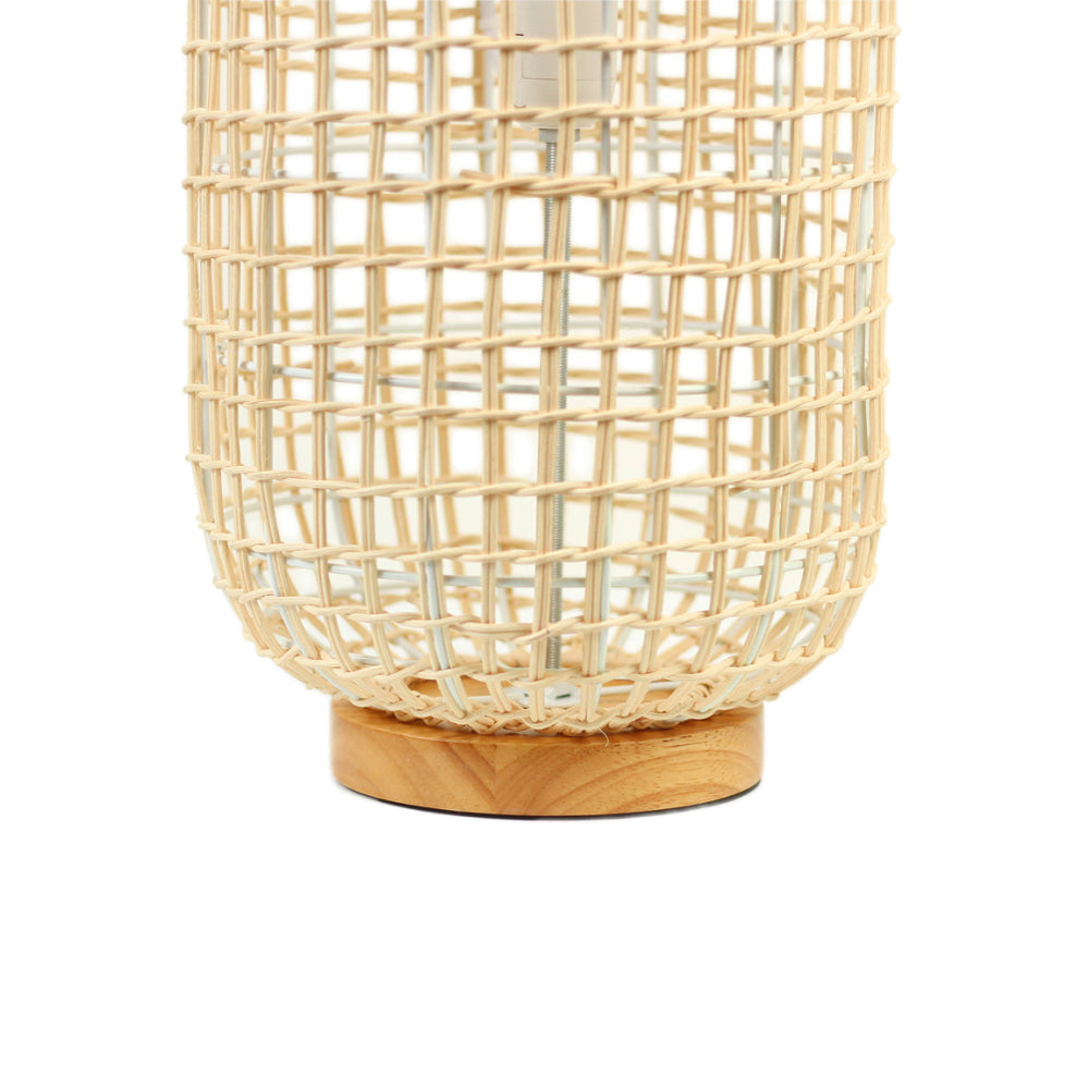 Harlyn Rattan Floor Light Lamp Natural Large Fast shipping On sale