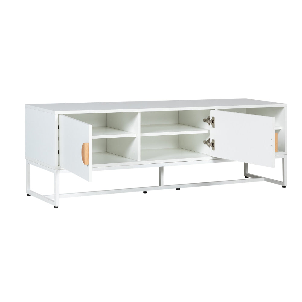 Havana Modern Coastal TV Stand Entertainment Unit Storage Cabinet - White Fast shipping On sale