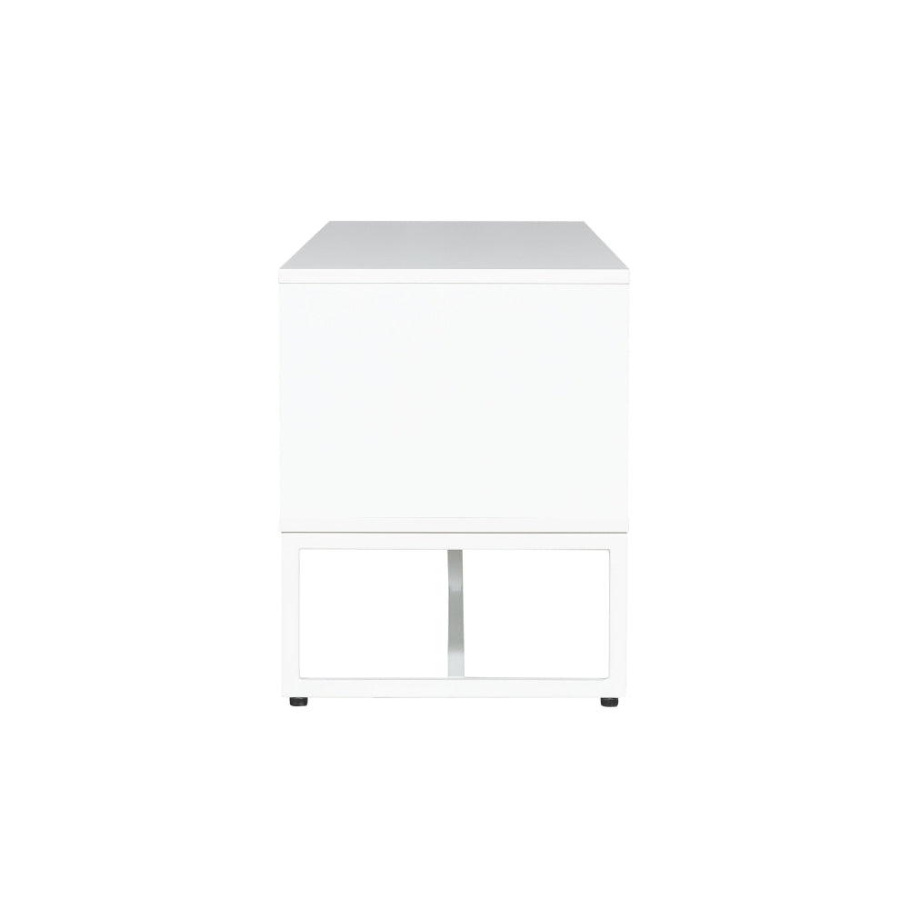 Havana Modern Coastal TV Stand Entertainment Unit Storage Cabinet - White Fast shipping On sale